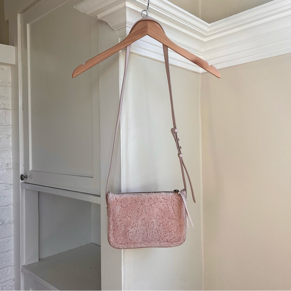 Madewell Shearling Leather Crossbody Bag